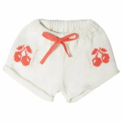 Short Cerises Maille | Blanc