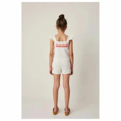 Short Cerises Maille | Blanc
