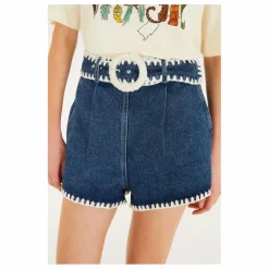 Short Crochet Denim | Bleu