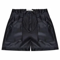 Short Cuir Recyclé | Noir