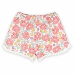 Short Cœur Coton Bio | Rose