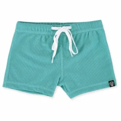Short de Bain Anti-UV Côtelé | Turquoise