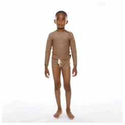 Short de Bain Anti-UV Côtelé | Marron