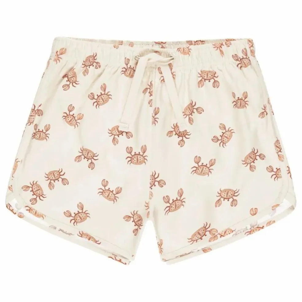 Short de Bain Crabes Fibres Recyclées | Ecru