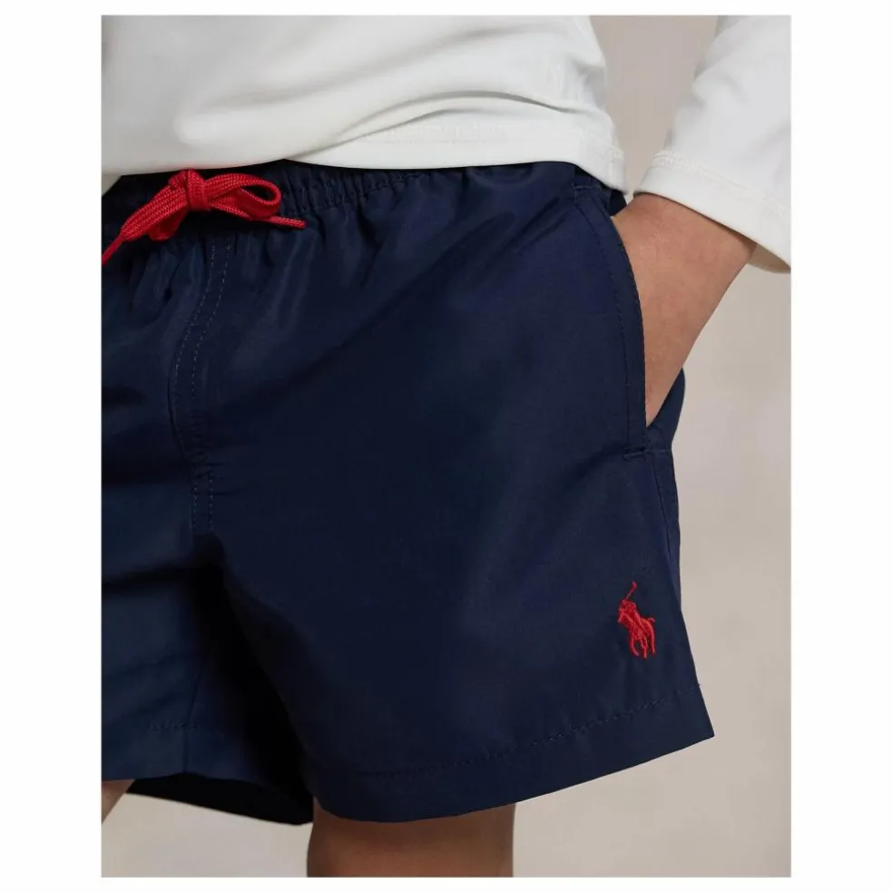 Short De Bain Logo | Bleu marine