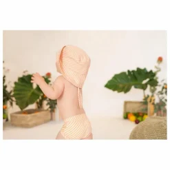 Short de Bain Lumi Rayé | Corail