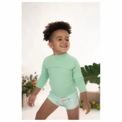 Short de Bain Mesa Rayé | Vert