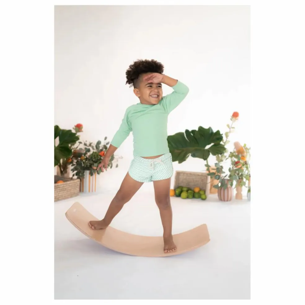Short de Bain Mesa Rayé | Vert