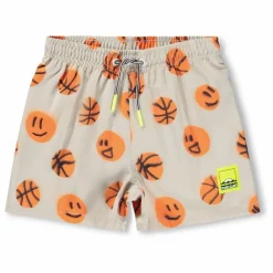 Short de Bain Niko Basketballs Fibres Recyclées | Beige