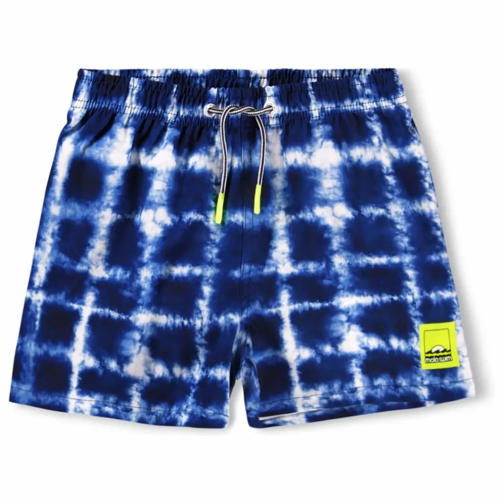 Short de Bain Niko Tie and Dye Fibres Recyclées | Bleu marine