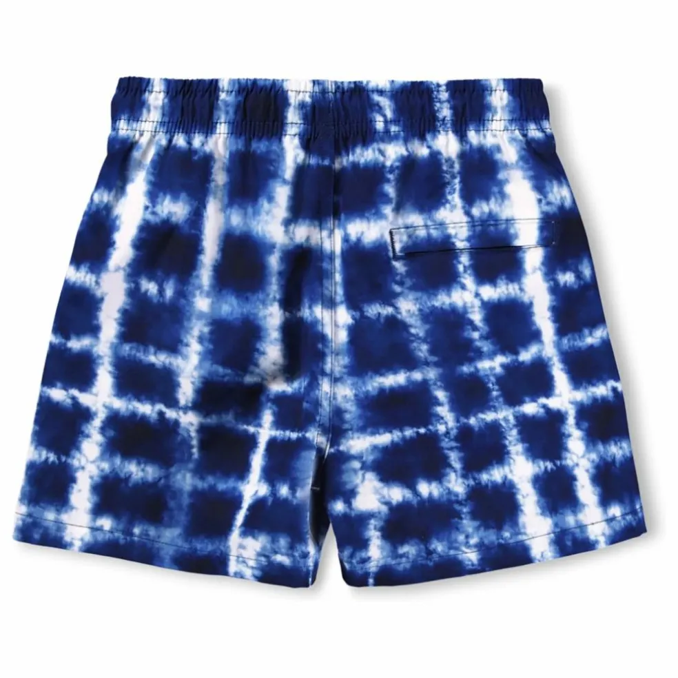 Short de Bain Niko Tie and Dye Fibres Recyclées | Bleu marine