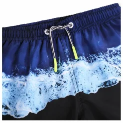 Short de Bain Niko Vagues Fibres Recyclées | Bleu marine