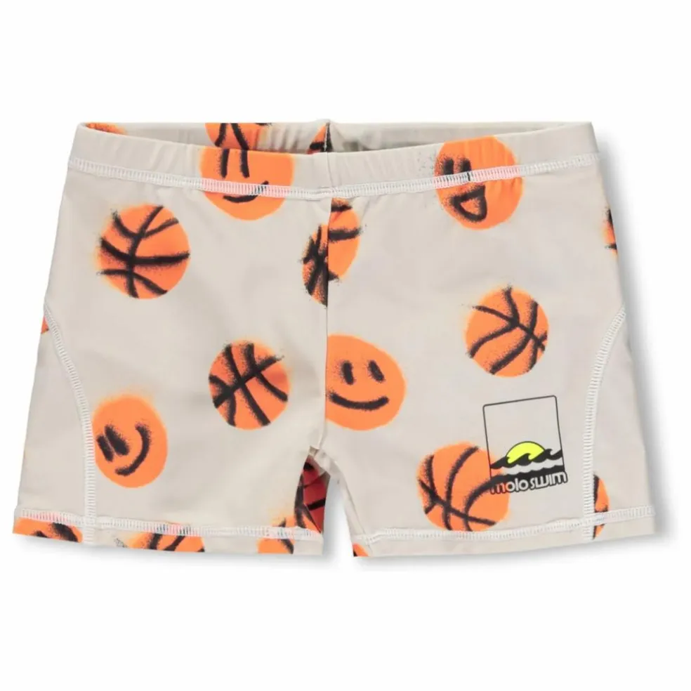 Short de Bain Norton Basketballs Fibres Recyclées | Beige