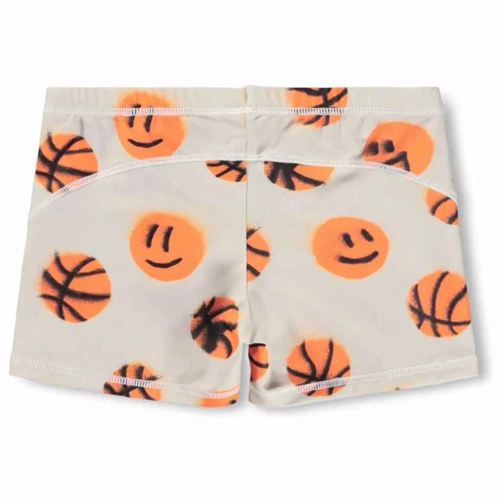 Short de Bain Norton Basketballs Fibres Recyclées | Beige