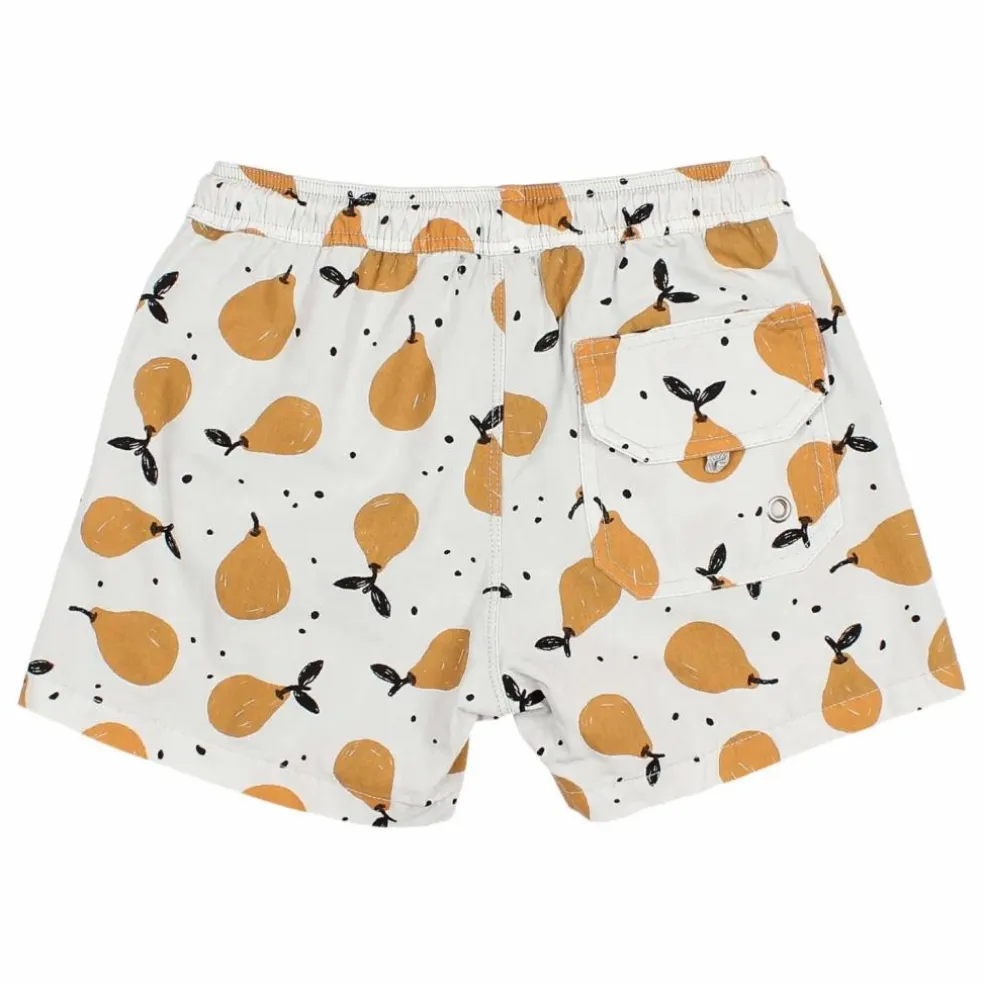 Short de Bain Pears Coton Bio | Gris clair