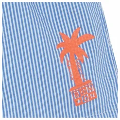 Short de Bain Stripe Rayé | Bleu azur