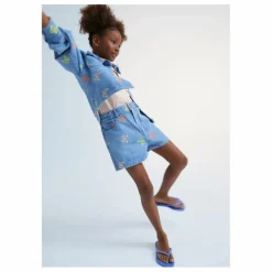 Short en Jean Burbank Papillon | Bleu
