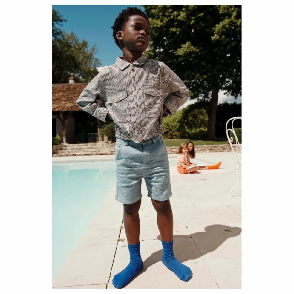 Short Fitte | Bleu Clair