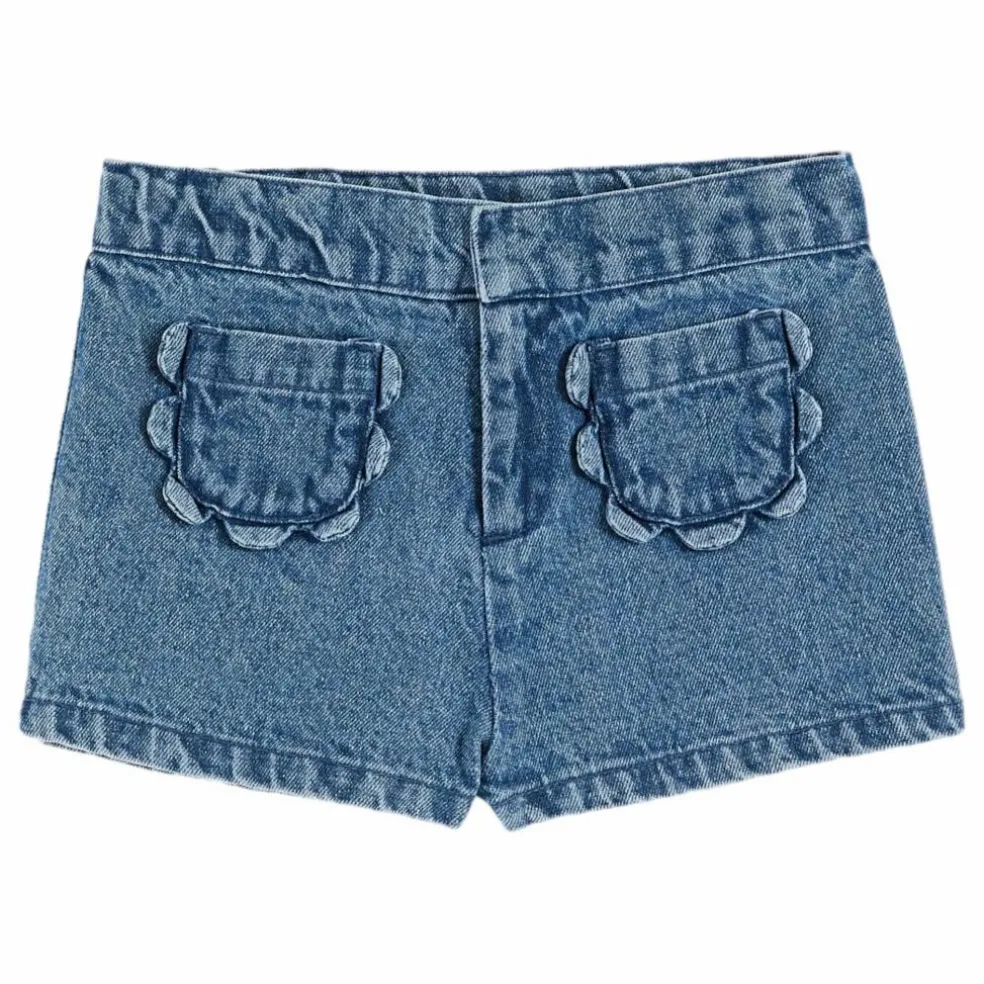 Short Fleurs | Denim