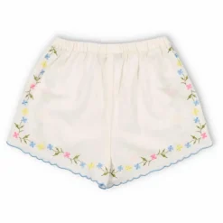 Short Fleurs Hermione | Blanc