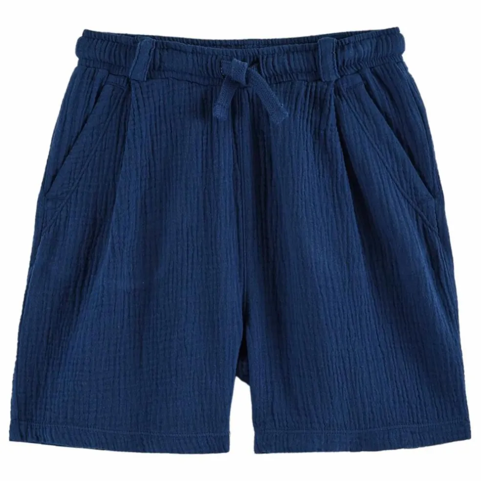 Short Gaze de Coton | Bleu marine