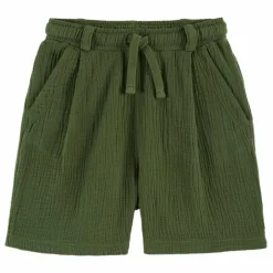 Short Gaze de Coton | Vert kaki