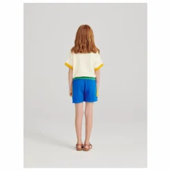 Short Maille Colorbloc | Bleu