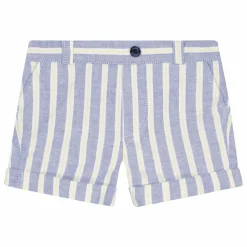 Short Ourlets Rayé Bébé | Bleu indigo