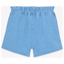 Short Poches Cœur Mélanie Rayé | Bleu