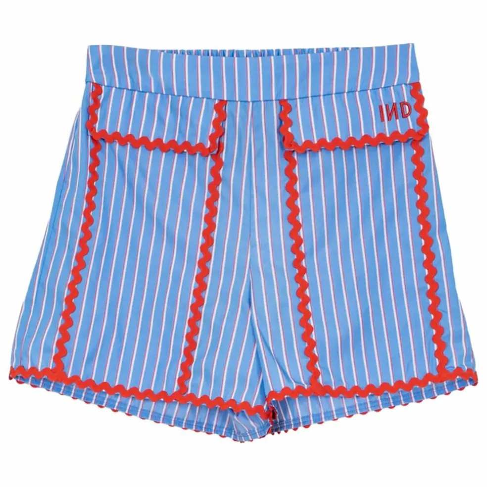 Short Rayures Bords Constastés States | Bleu
