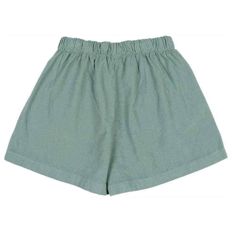 Short Soft Velours Côtelé Coton Bio | Vert Cèdre