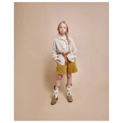 Short Soft Velours Côtelé Coton Bio | Ocre