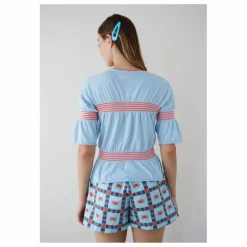 Short Star Crabe Coton Bio | Bleu