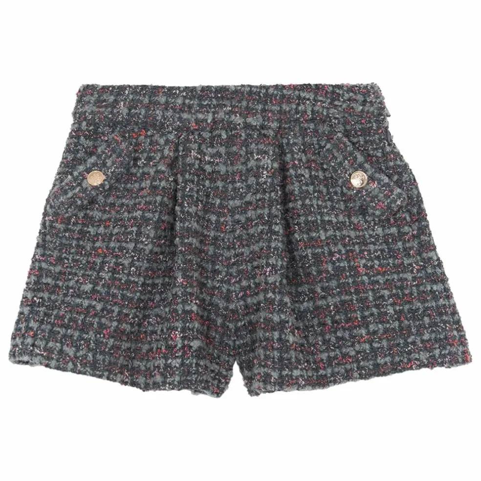Short Tweed | Gris foncé