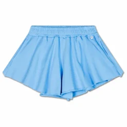 Short Volants Coton Bio | Bleu azur