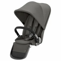 Siège supplémentaire pour poussette Gazelle S châssis noir | Gris clair