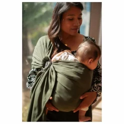Sling en coton bio | Vert olive