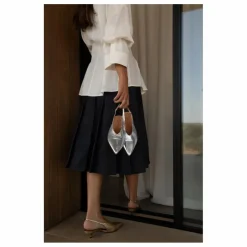 Slingback à Talons Métallisées | Doré