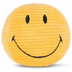 SMILEY - Peluche Smiley en velours côtélé | Jaune