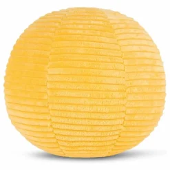 SMILEY - Peluche Smiley en velours côtélé | Jaune