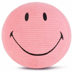 SMILEY - Peluche Smiley en velours côtélé | Vieux Rose