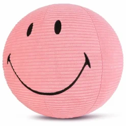 SMILEY - Peluche Smiley en velours côtélé | Vieux Rose