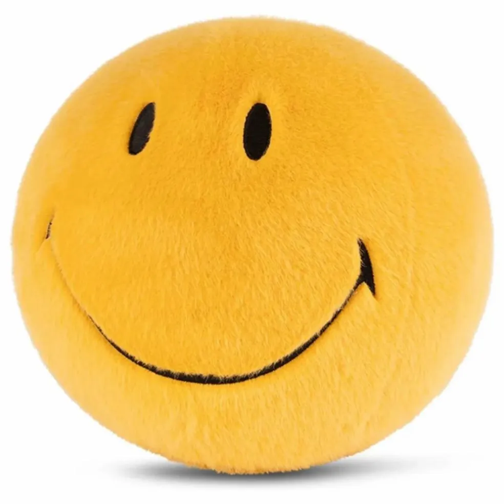 SMILEY - Peluche Smiley Fuzzy | Jaune