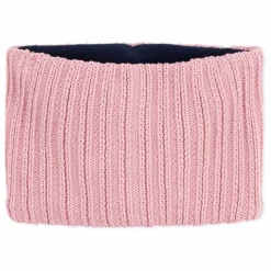 Snood Maille Côtelée Polaire | Rose