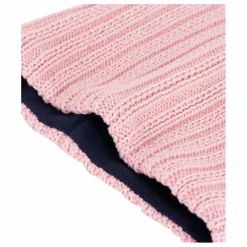 Snood Maille Côtelée Polaire | Rose