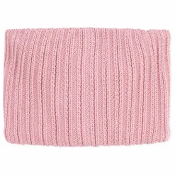 Snood Maille Côtelée Polaire | Rose
