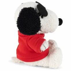 SNOOPY - Peluche Snoopy avec son sweat et ses lunettes