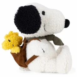SNOOPY - Peluche Snoopy avec Woodstock dans son sac