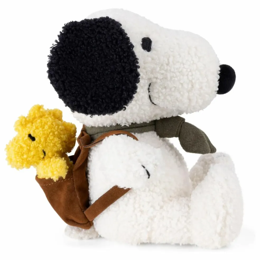 SNOOPY - Peluche Snoopy avec Woodstock dans son sac