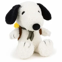 SNOOPY - Peluche Snoopy avec Woodstock dans son sac